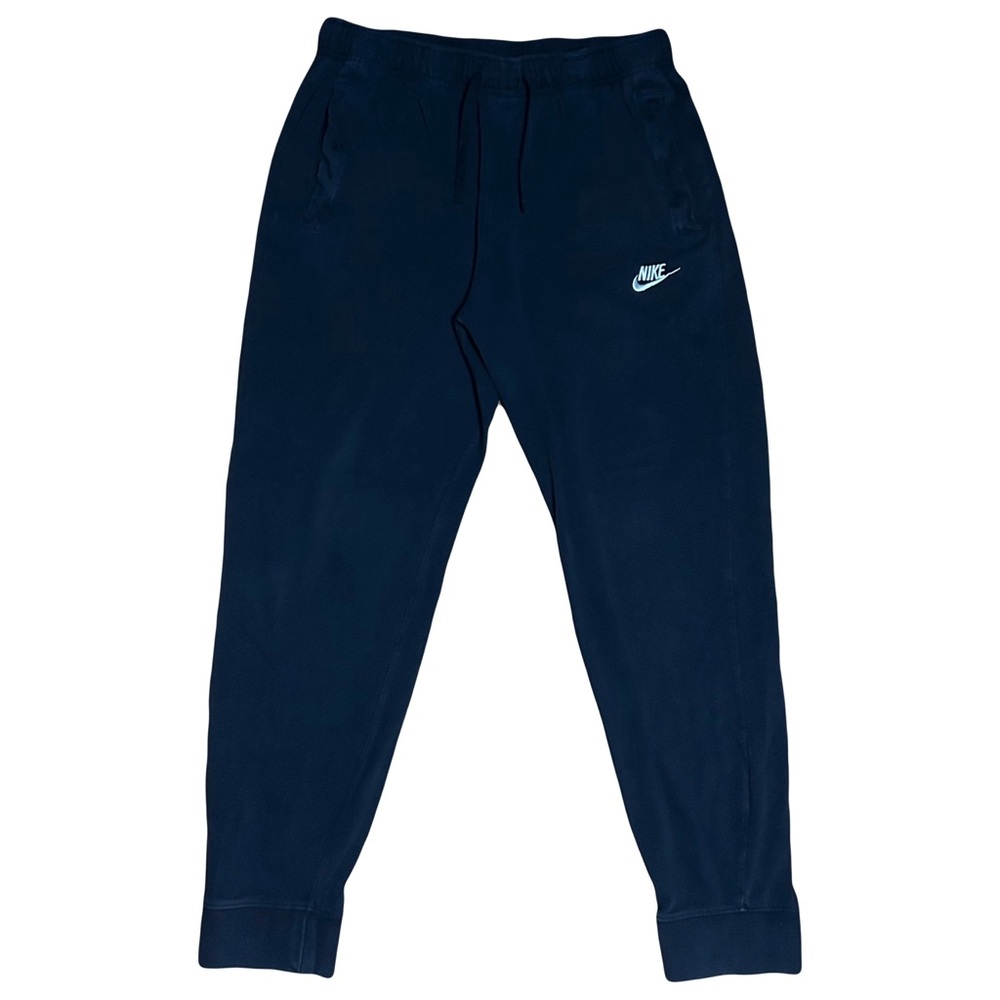 Nike Men’s Club Knit Joggers Fleece Pants Size Medium Black